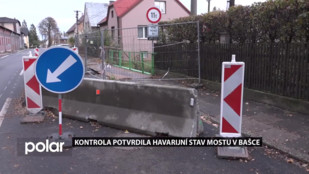 Kontrola potvrdila havarijní stav mostu v Bašce