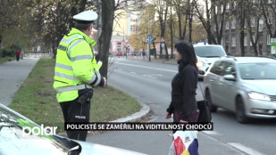 Karvinští policisté se zaměřili na viditelnost chodců