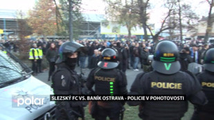 Slezský FC vs. Baník Ostrava - policie v pohotovosti