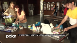 Studenti OPF Karviná uspořádali sbírku pro ADRU