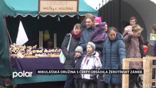 Mikulášská družina s čerty obsadila Žerotínský zámek