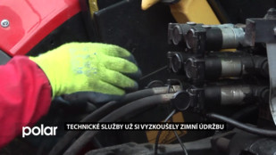 Technické služby už si vyzkoušely zimní údržbu