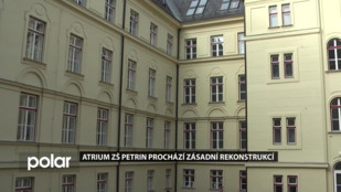 Atrium ZŠ Petrin prochází zásadní rekonstrukcí