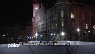 Krnov má poprvé kluziště v centru města