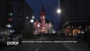 Rozsvícením stromu zahájili v Krnově adventní trhy