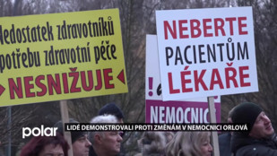 Lidé demonstrovali v Ostravě proti změnám v nemocnici