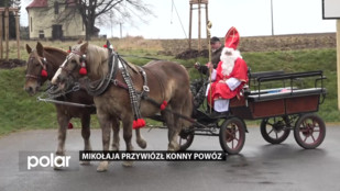 Mikołaja przywiózł konny powóz