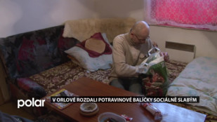 V Orlové rozdali potravinové balíčky sociálně slabým