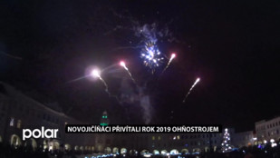 Novojičíňáci přivítali rok 2019 ohňostrojem