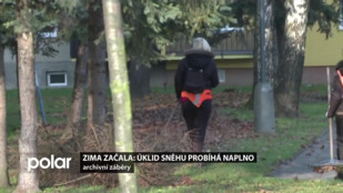 Zima začala: úklid sněhu probíhá naplno