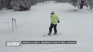 Horská služba v Jeseníkách varuje před lavinami