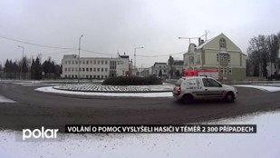 Volání o pomoc vyslyšeli hasiči v téměř 2 300 případech