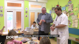 Kraj věnoval dětem v nemocnicích dárky