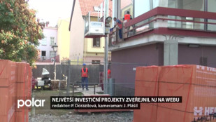 Největší investiční projekty zveřejnil Nový Jičín na webu