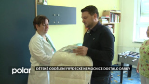 Dětské oddělení frýdecké nemocnice dostalo dárky