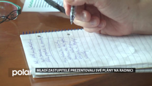 Mladí zastupitelé prezentovali své plány na radnici