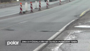 Zima si ve F-M vyžádala díry na cestách i poškozený terén