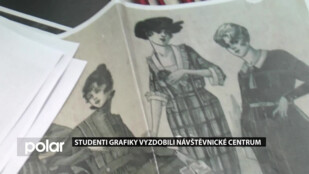 Studenti grafiky vyzdobili Návštěvnické centrum