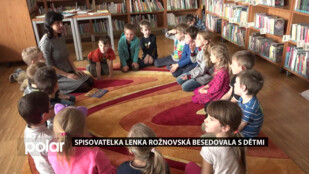 Spisovatelka Lenka Rožnovská besedovala s dětmi