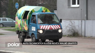 Auto TS Karviná jezdí nově v malbě graffiti