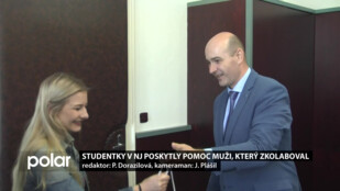 Studentky v Novém Jičíně poskytly pomoc muži, který zkolaboval