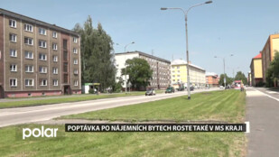 Poptávka po nájemních bytech roste také v MS kraji