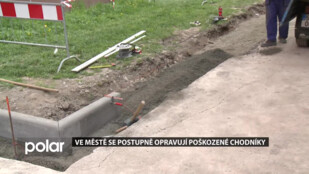 Ve Frýdku-Místku se opravují poškozené chodníky