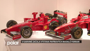 V Karviné začala výstava papírových modelů Ferrari