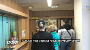 Na Hlavní třídě v Ostravě-Porubě přepadl lupič poštu