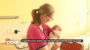 V havířovské nemocnici se narodilo první dítě do vody