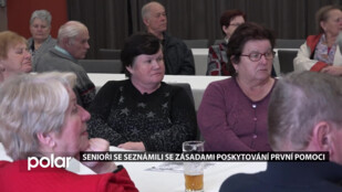 Senioři se seznámili se zásadami poskytování první pomoc