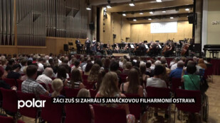 STUDUJ U NÁS: Žáci ZUŠ si zahráli s Janáčkovou filharmonií Ostrava