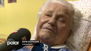 LÉTA BĚŽÍ: Žofie Ploticová z Petřvaldu oslavila 105. narozeniny