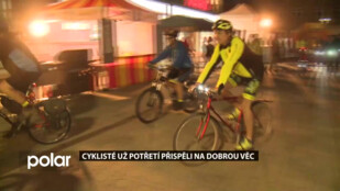 Cyklisté už potřetí přispěli na dobrou věc