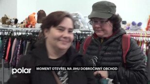 Moment otevřel na Jihu dobročinný obchod