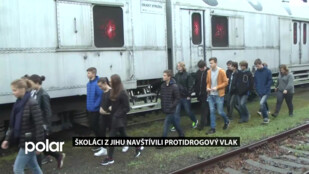 Školáci z Jihu navštívili protidrogový vlak