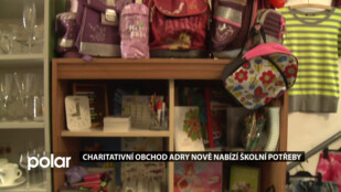 Školní potřeby pro sociálně slabší za symbolické ceny, charitativní obchůdky ADRA rozšířily sortiment