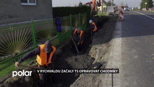 Technické služby v Rychvaldu se nově postarají i o opravu chodníků