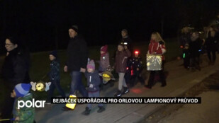 Orlované prošli městem v lampionovém průvodu a nechyběl ani ohňostroj