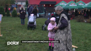 Svatomartinský průvod v Loučce