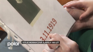 Neuvěřitelný věk. Paní Otilie Moravcová oslavila 100 let, v devadesáti ještě jezdila na kole