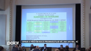 Opava v příštím roce proinvestuje víc jak 300 mil. Kč