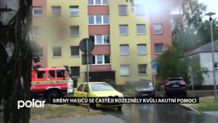 Sirény hasičů se častěji rozezněly kvůli akutní pomoci