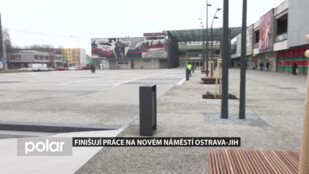 Na novém náměstí Ostrava-Jih odstraňují poslední vady, Slavnostně se otevře v dubnu