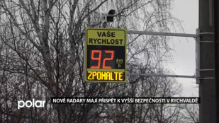 Rychlé řidiče v Rychvaldě mají zkrotit nové radary, pokud nezpomalí zavede radnice úsekové měření s pokutami
