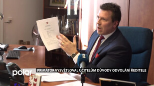 Primátor vysvětloval učitelům důvody  odvolání ředitele