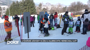 Lyžařské závody polských škol si žáci z Albrechtic nenechali ujít