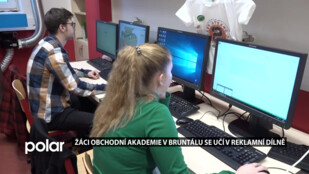 STUDUJ U NÁS: Žáci Obchodní akademie v Bruntále mají novou reklamní dílnu