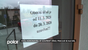 Kvůli koronaviru v Palkovicích uzavřeli obecní úřad. Pracuje se ale dál