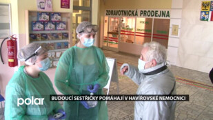 Budoucí sestřičky pomáhají v havířovské nemocnici, je to pro ně cenná zkušenost